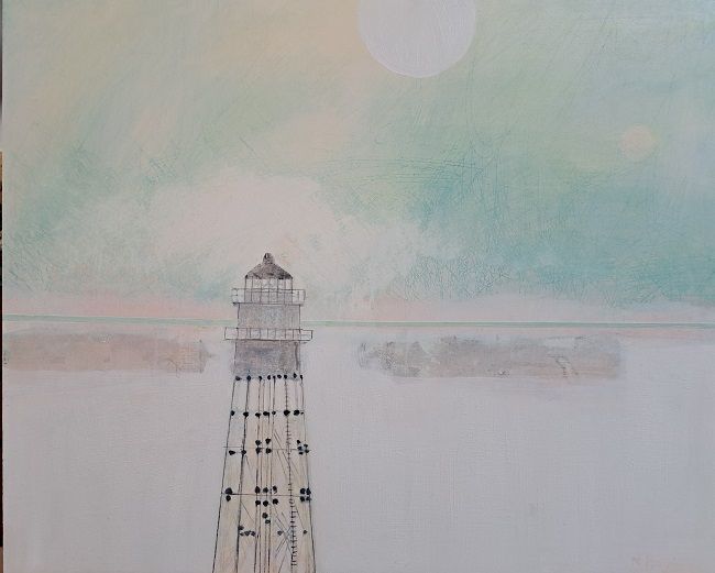 Nickie Hayden, Morse, an oil on board painting, Olivier Cornet Gallery