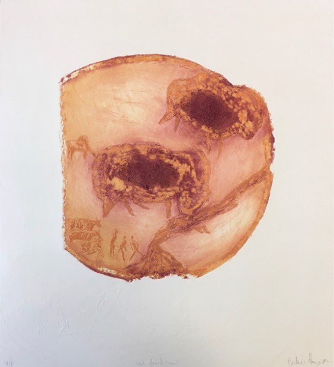 Nickie Hayden, Old Found New, etching, Olivier Cornet Art Gallery