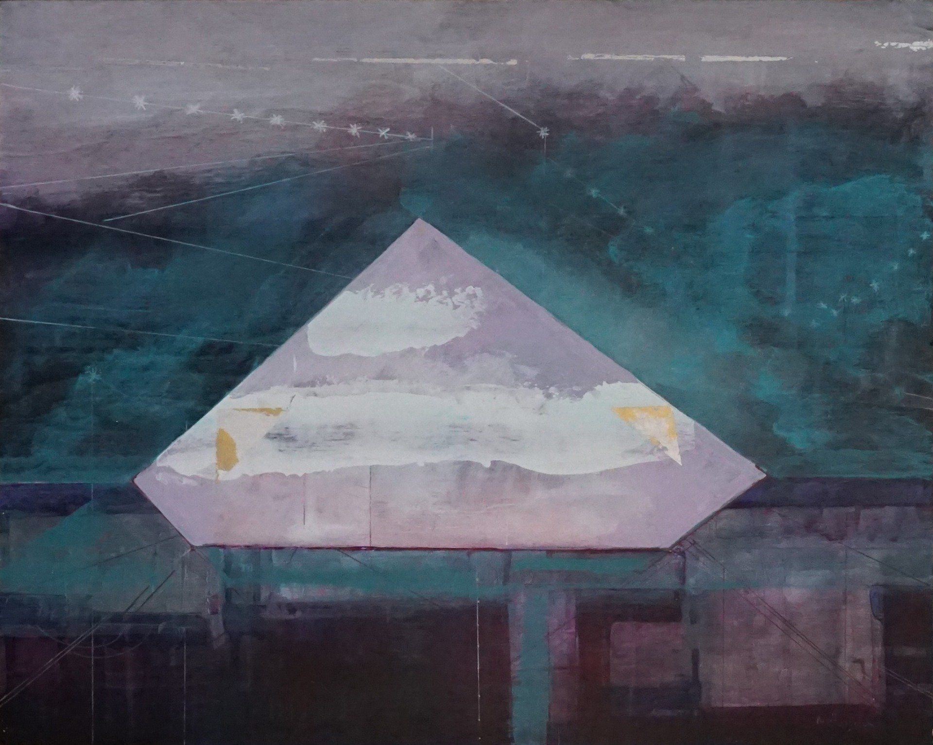 Nickie Hayden, Paper Boat, painting, Olivier Cornet Art Gallery Dublin