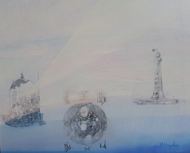 Nickie Hayden, Radient Light, an oil on board painting, Olivier Cornet Gallery