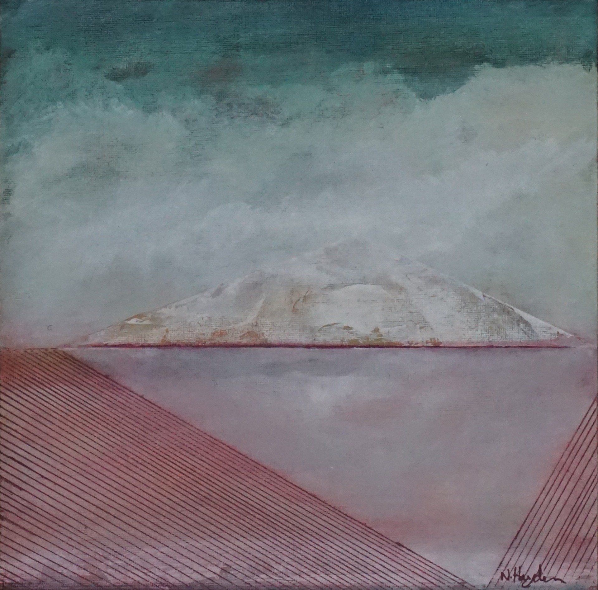 Nickie Hayden, Shelter 2, painting, Olivier Cornet Art Gallery Dublin