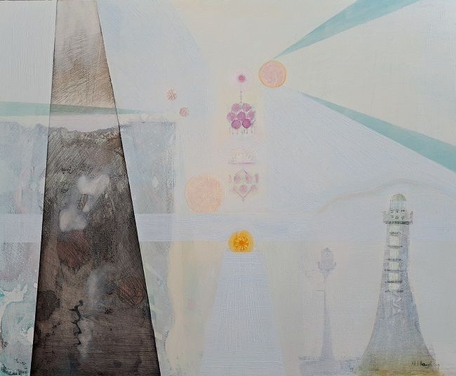 Nickie Hayden, Show Me, an oil on board painting, Olivier Cornet Gallery