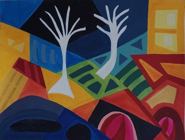 ‘Monto Karma IX’, a painting by Paula Meehan, OPW State Art Collection