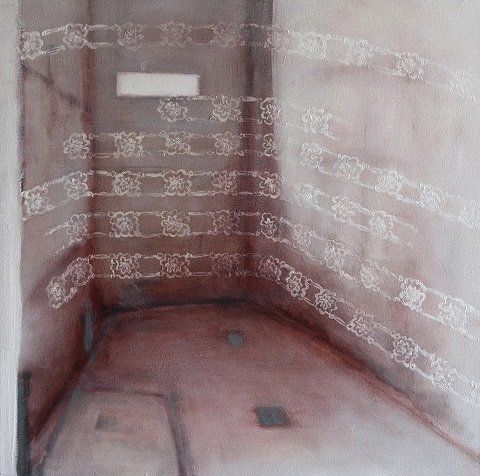 Safe House 7 oil painting by Miriam McConnon at Olivier Cornet Art Gallery Dublin Ireland