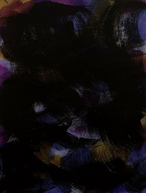 Purple Prose Painting III, a painting by Sheila Naughton, part of the Olivier Cornet Gallery Bloomsday 2022 group show Outrageous, Obscene and Offensive
