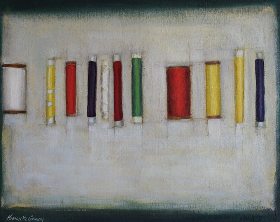 Miriam McConnon, ‘Threads II’, oil on canvas, 40 x 50 cm