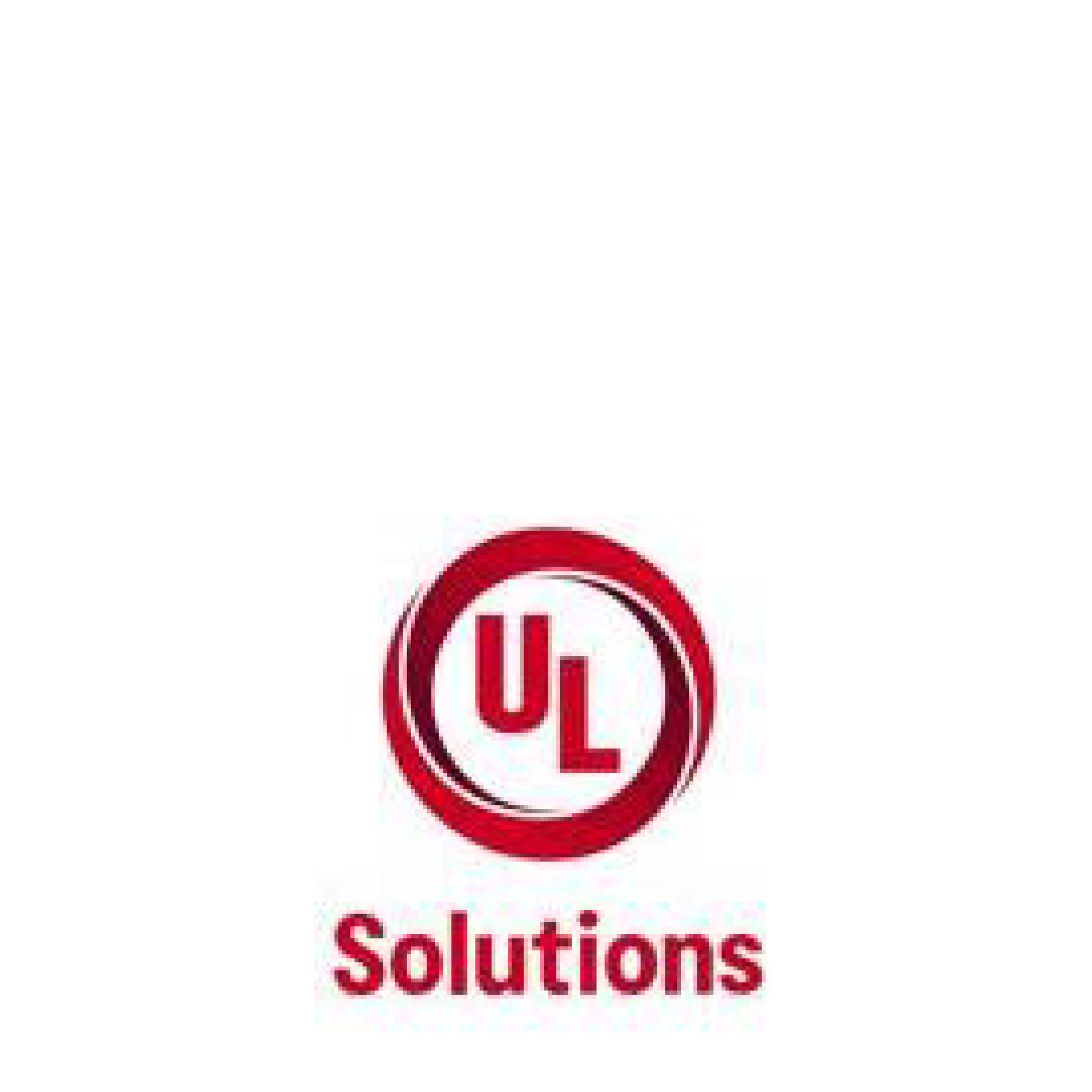 UL Solutions logo with red swirl around "UL" and the word "Solutions" below.