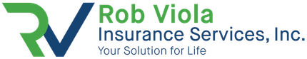 A logo for rob viola insurance services inc. your solution for life