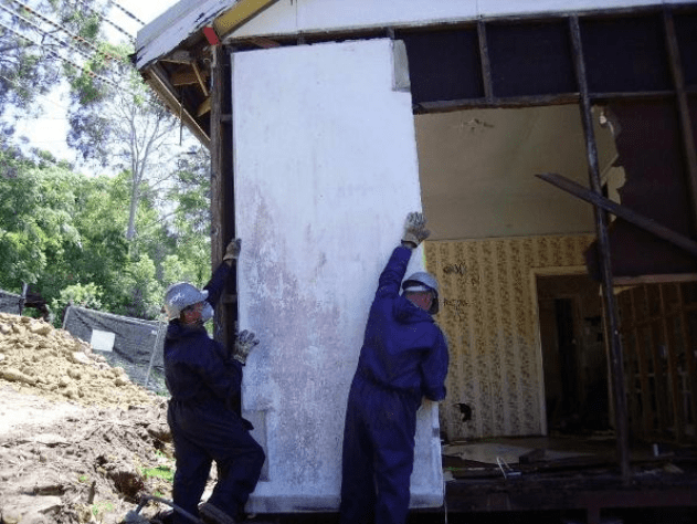 Workers Removing Asbestos — Asbestos Removal in Central Coast, NSW