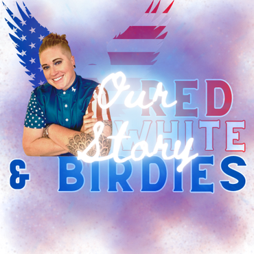 A smiling person with arms crossed in front of text reading 