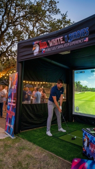 Mobile Golf simulator rental Austin Texas