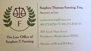 Stephen T. Fanning's Business card in Providence, RI