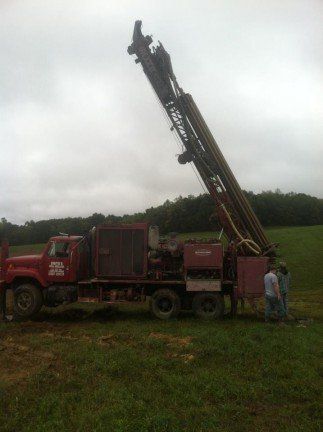 working on well drilling truck - McArthur, OH