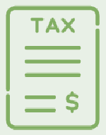 Icon of paper that says tax