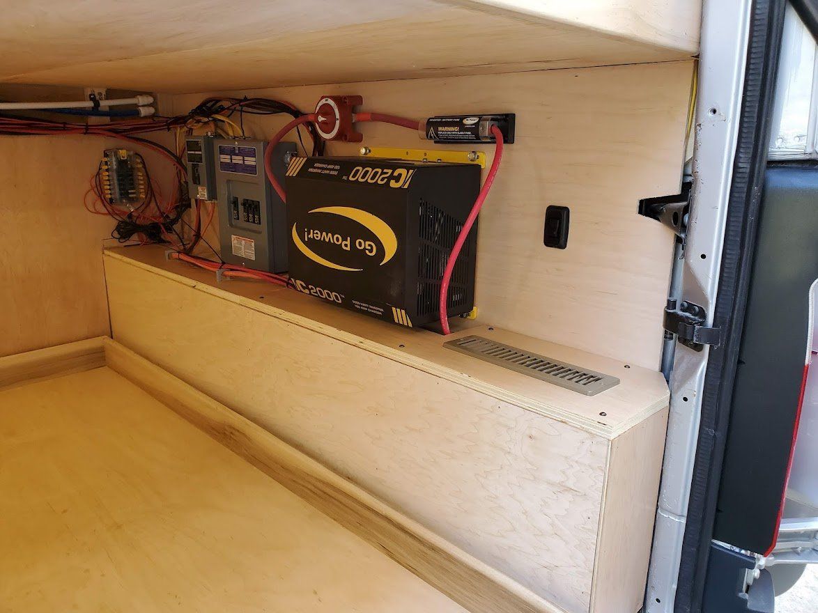 Power Supply In Camper Van - Milton, NH - RV Service and R & L Van Builds
