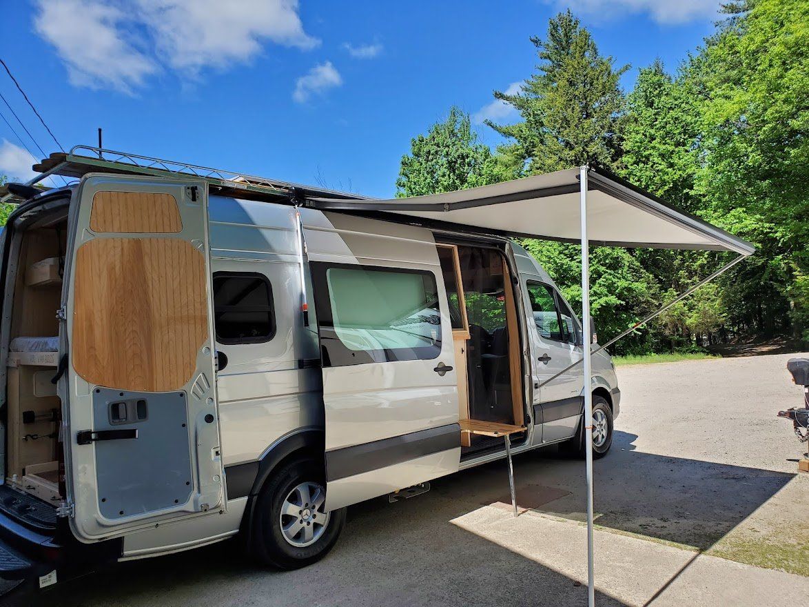 Parking The Grey Camper Van 2 - Milton, NH - RV Service and R & L Van Builds
