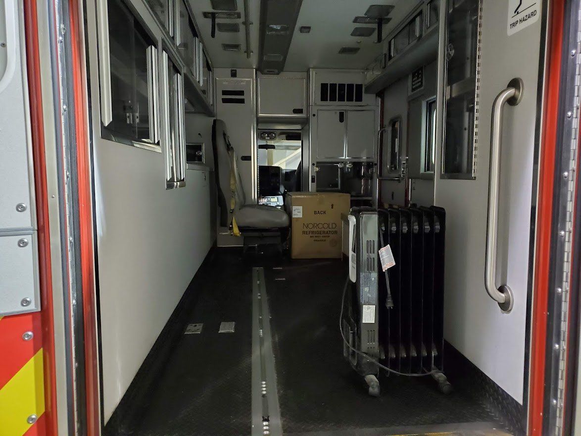 Another Angle Inside The Area Of Ambulance - Milton, NH  - RV Service and R & L Van Builds