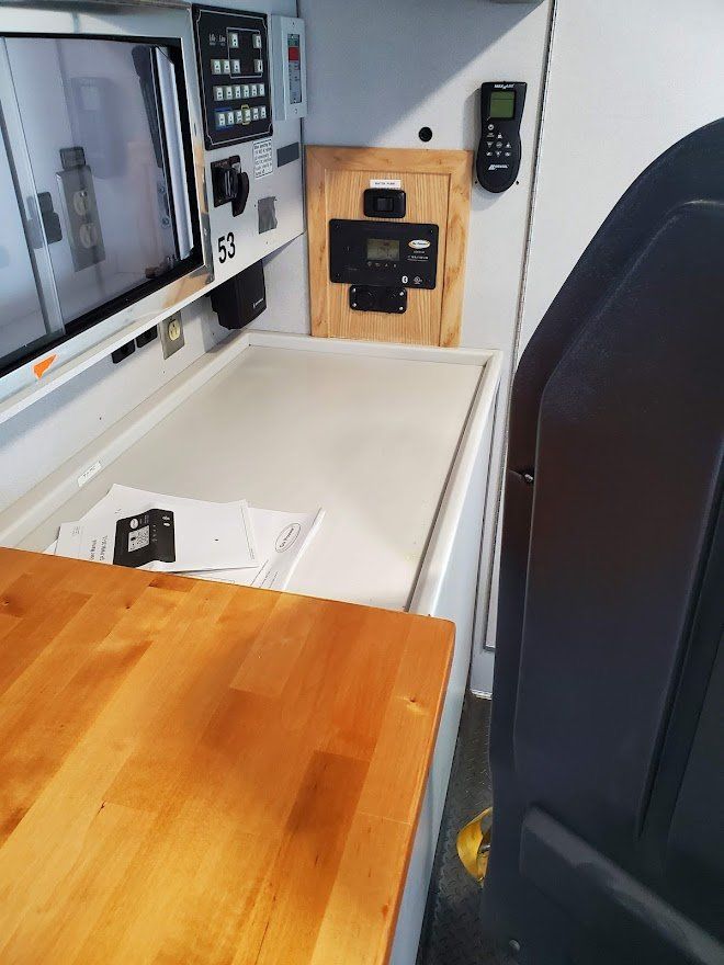 Inside Area Of The Ambulance - Milton, NH  - RV Service and R & L Van Builds