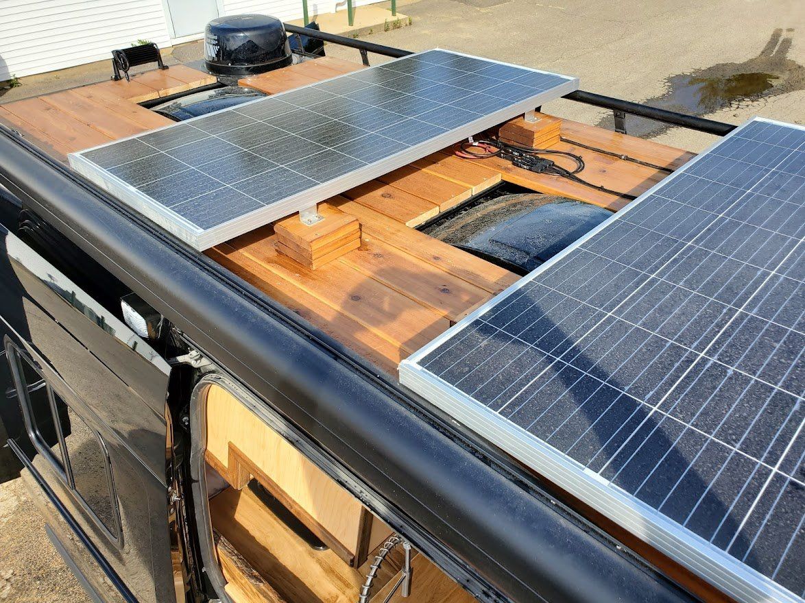 Solar Power Attach In Camper Van - Milton, NH - RV Service and R & L Van Builds