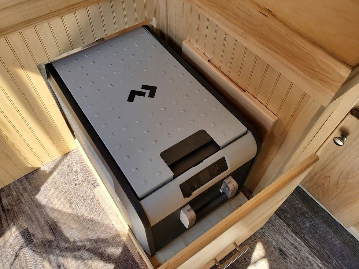 Grey Box Inside The Camper Van - Milton, NH - RV Service and R & L Van Builds