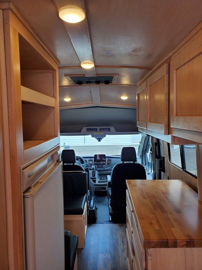 Beautiful Inside Camper Van - Milton, NH - RV Service and R & L Van Builds