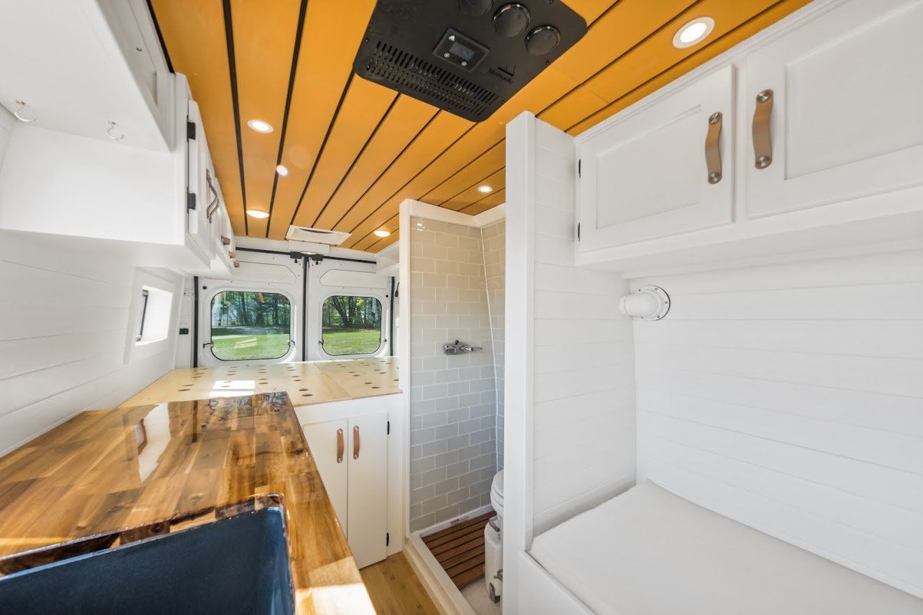 Clean And Light Inside The Camper Van - Milton, NH - RV Service and R & L Van Builds