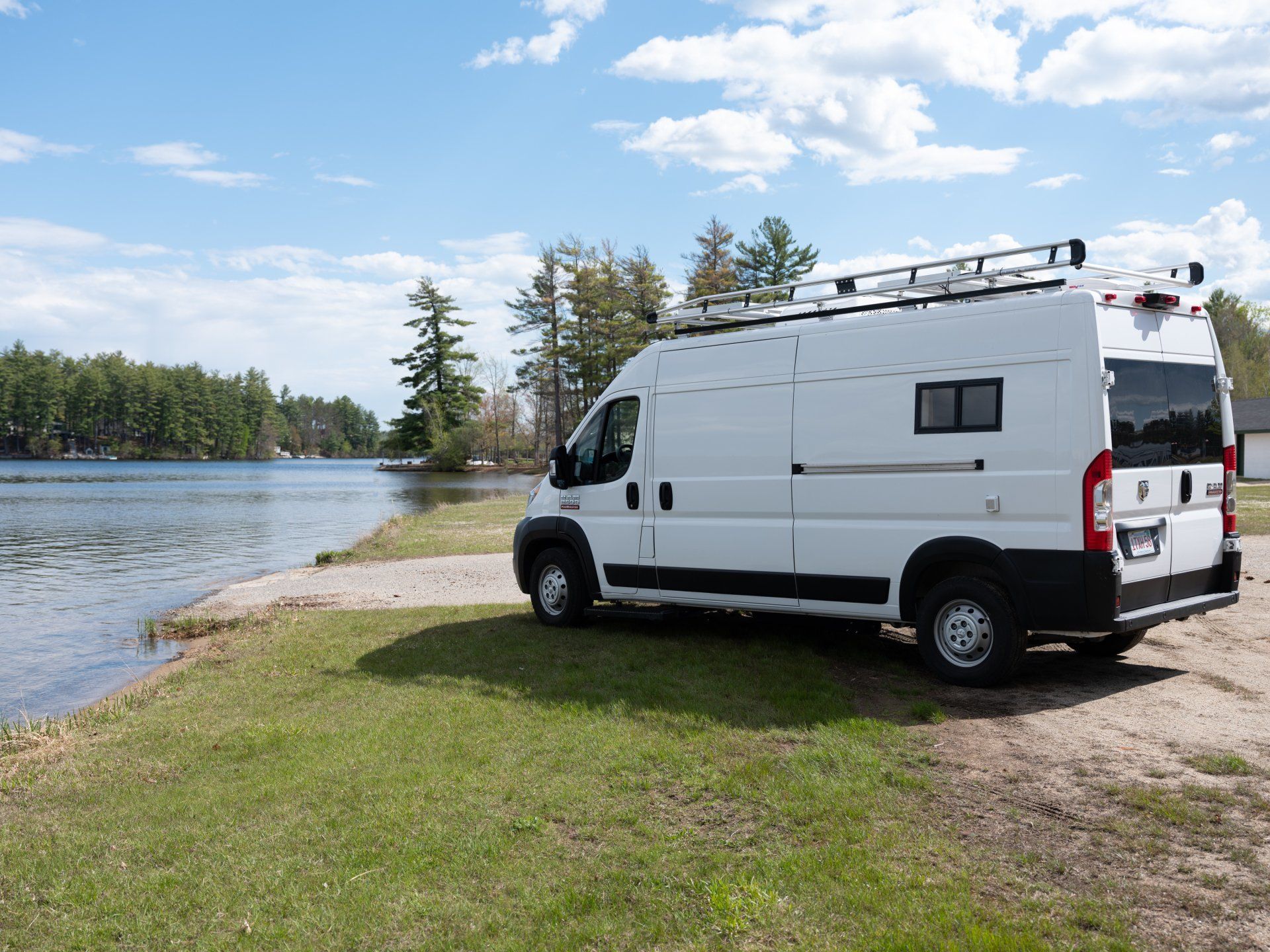 Camper Van Parking In The Lake  - Milton, NH  - RV Service and R & L Van Builds