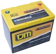 A Yellow and Black Battery is Sitting — TJM Rockhampton in Rockhampton City, QLD