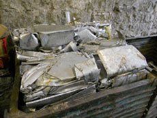 Old rolled aluminium