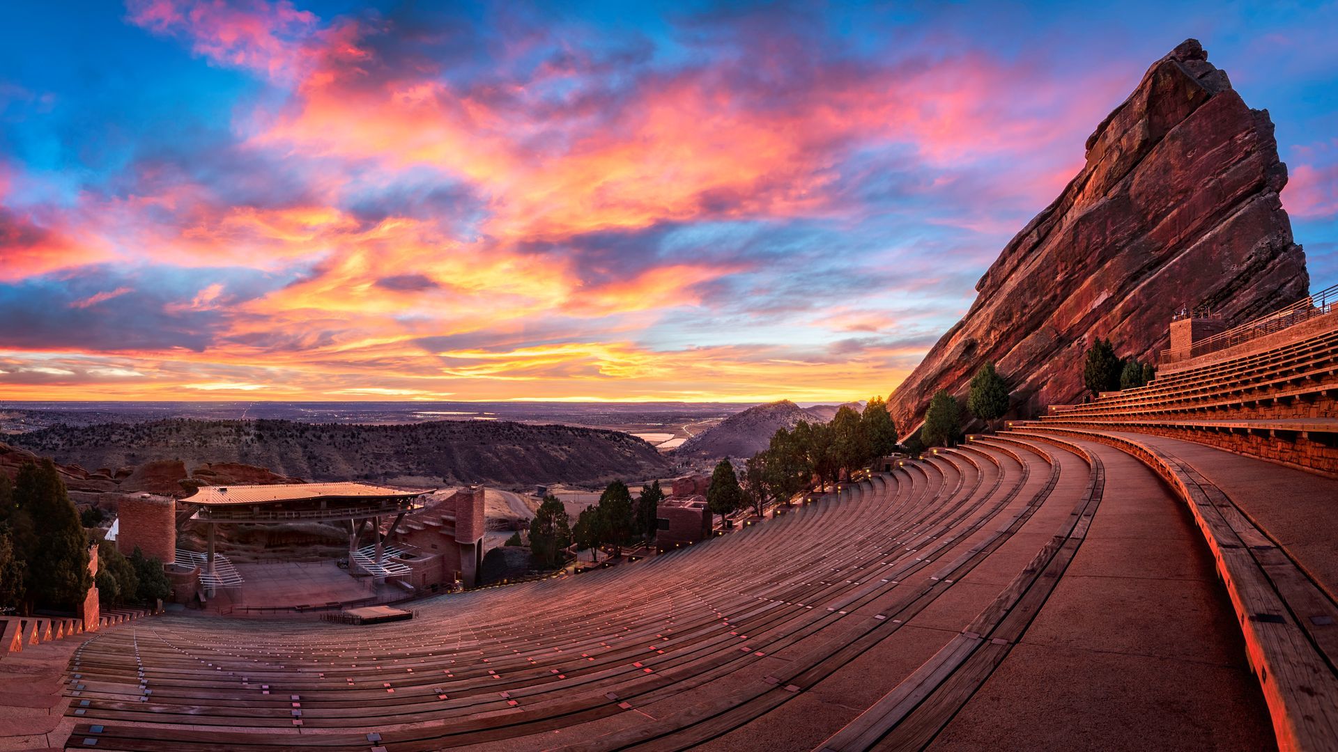 A stock photo of Red Rock Amphitheatre