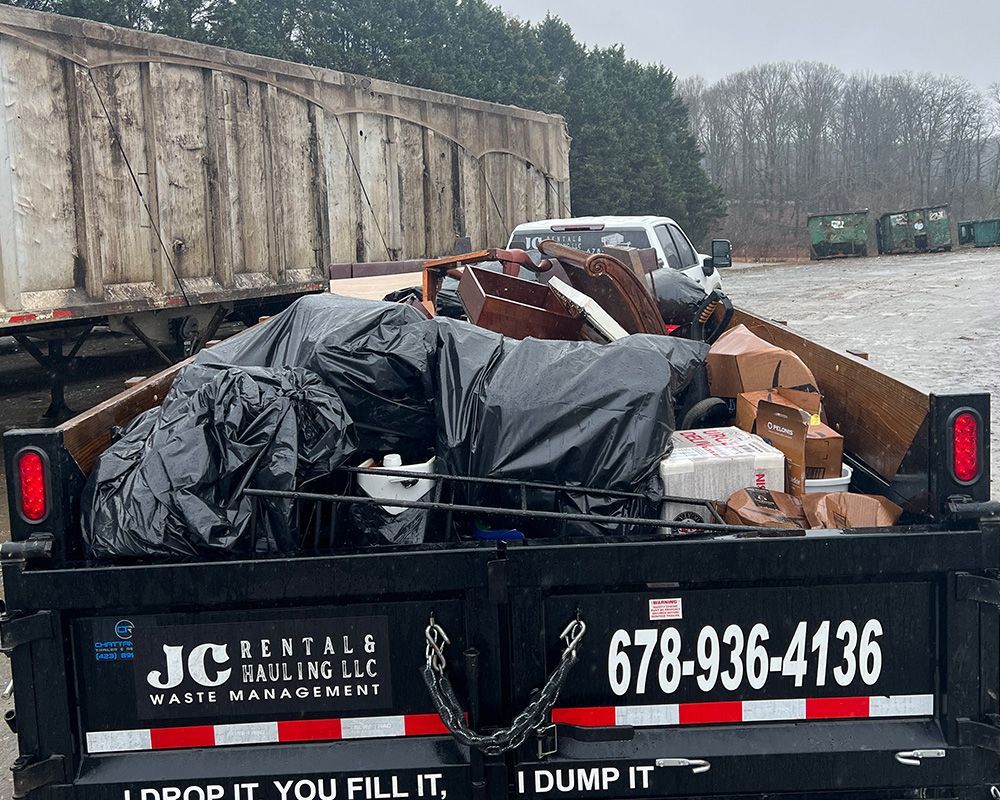 reliable junk removal and affordable rates in gainesville ga, jc rental and hauling