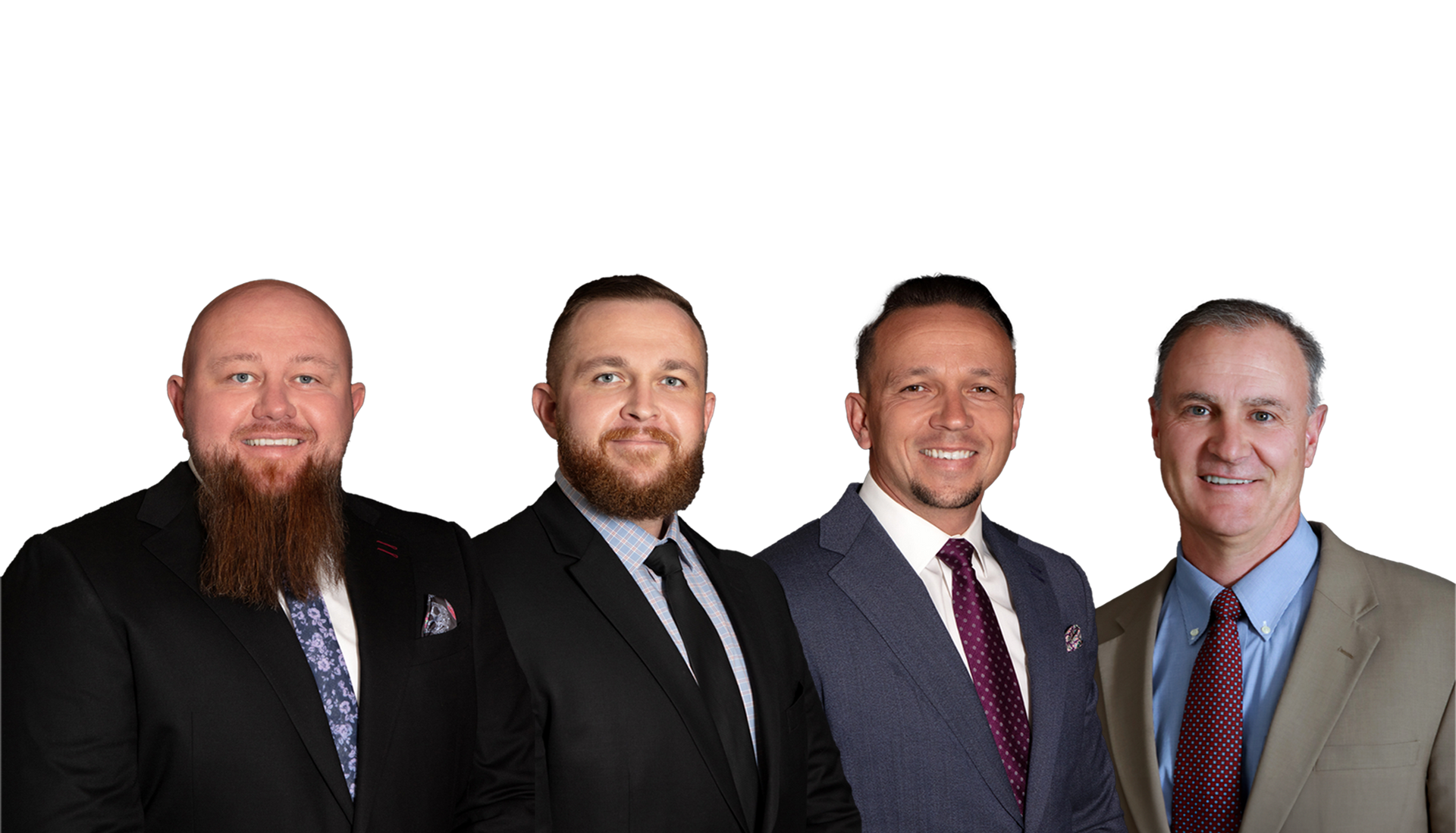 A group of men in suits and ties are posing for a picture.