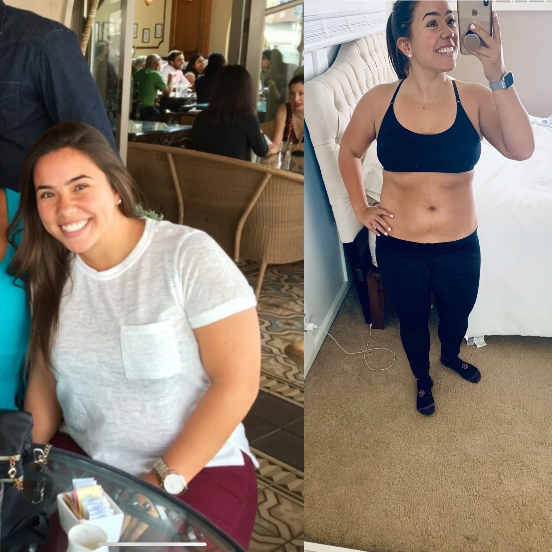 A woman is taking a picture of herself in a mirror