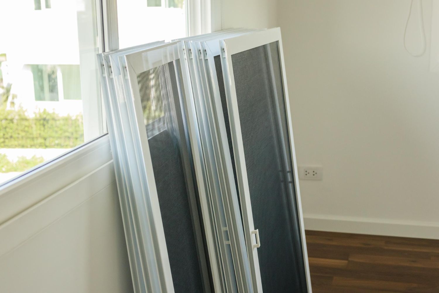 Pile of window screens