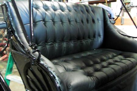 restored studebaker buggy seat