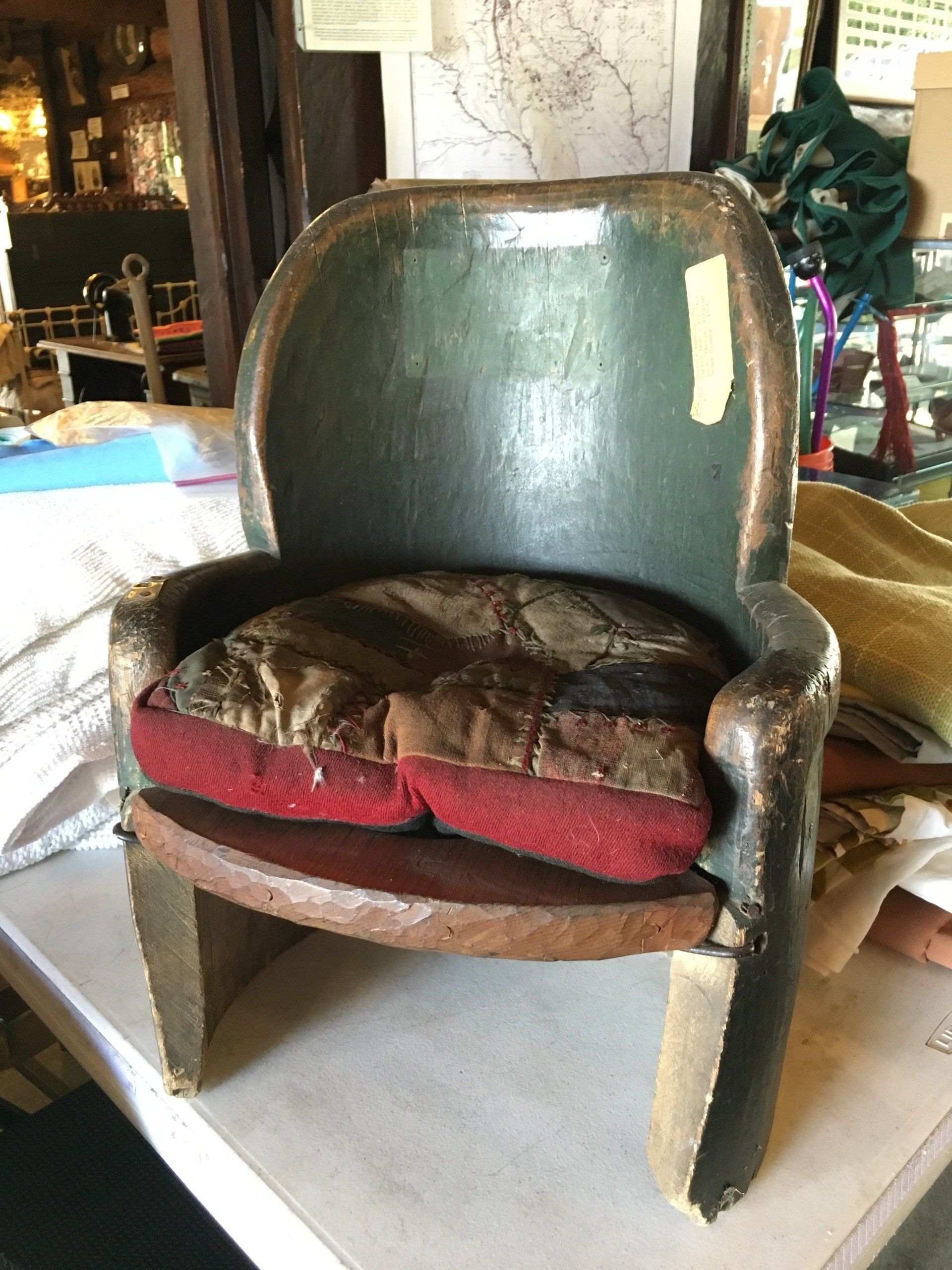 hand-carved nursery chair