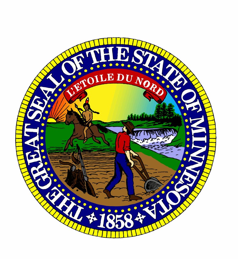 The restored state seal of Minnesota