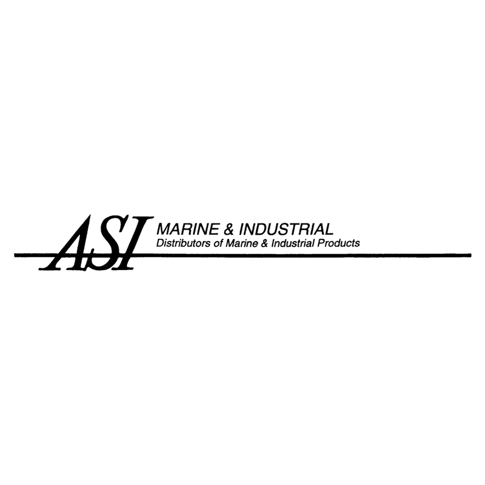 ASI Machine & Industrial logo with black text and horizontal line on a white background