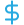 A blue dollar sign on a white background.
