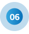 A blue circle with the number five inside of it.
