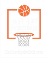 Orange basketball logo with the text "EAST BAY BASKETBALL" inside a rectangular frame, over a net, with the URL below.