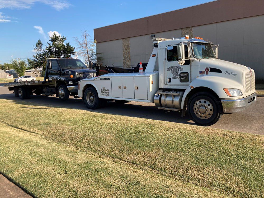 White Tow Truck — Oklahoma City, OK — Sergio’s Towing Service
