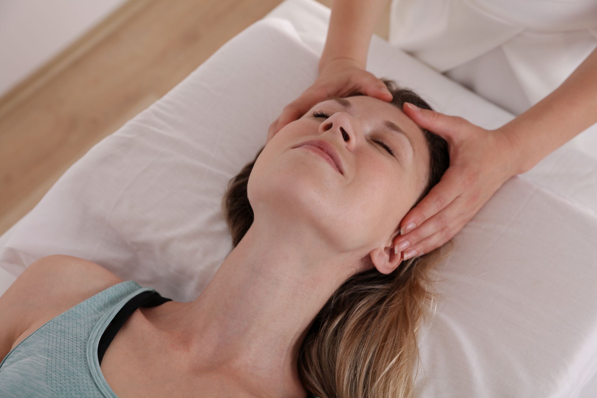 Massaging Woman's Head