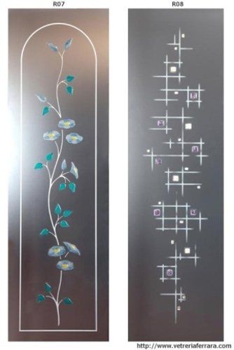 Vetri d'arredo per infissi serigrafati
