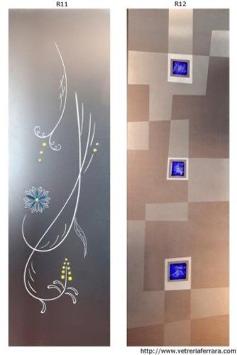 Vetri d'arredo per infissi colorati