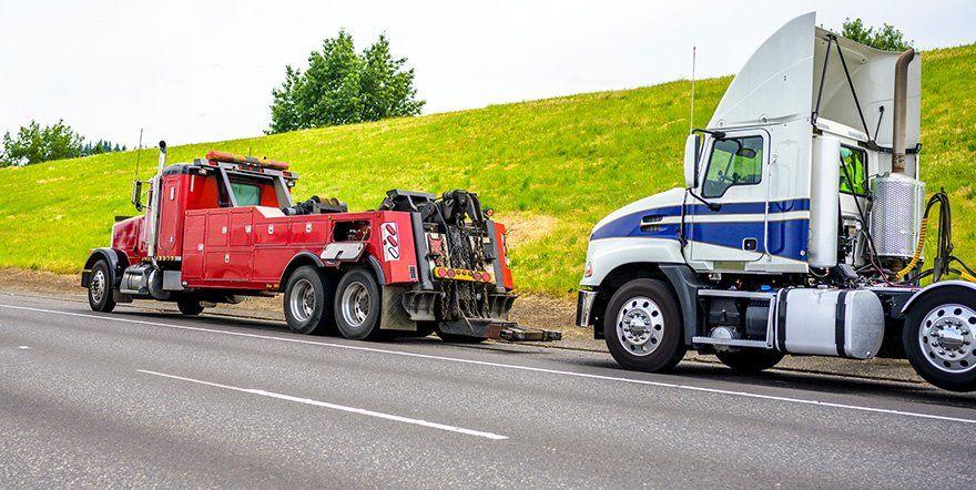 Towed Truck — North Providence, RI — Town Line Service & Towing