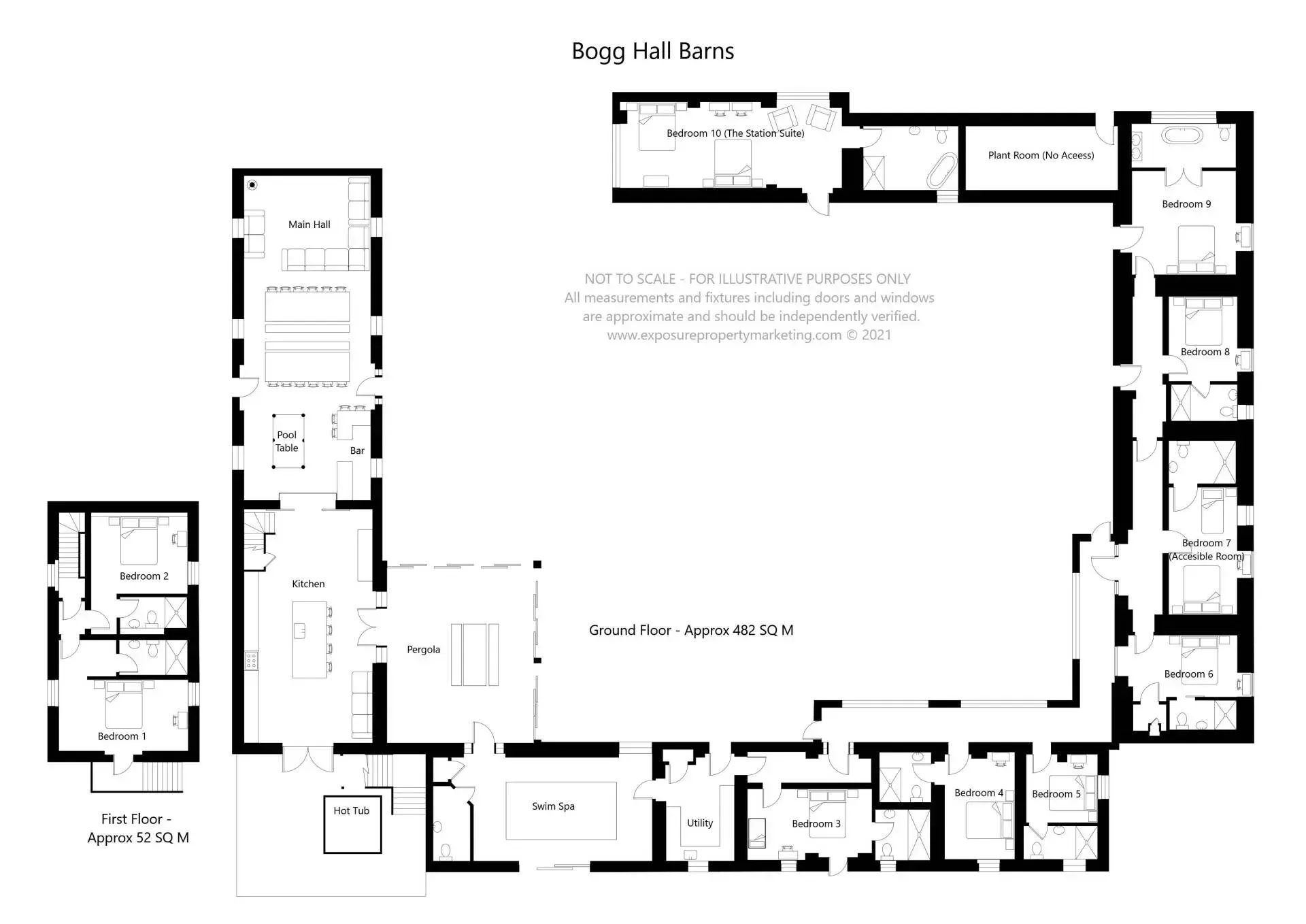 A black and white floor plan of a house.