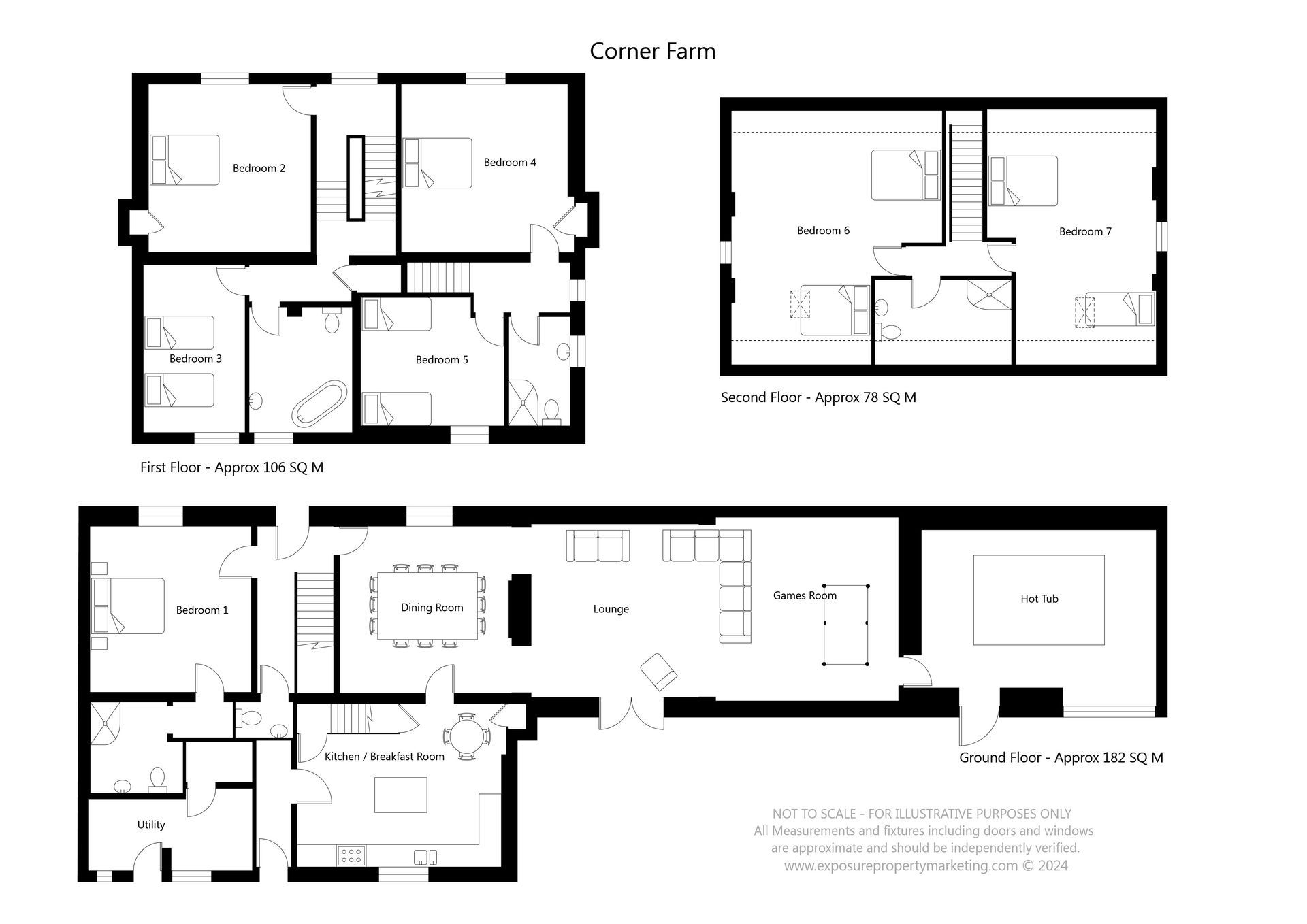 A black and white floor plan of a house.