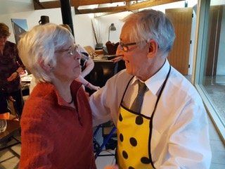 a middle aged loving couple