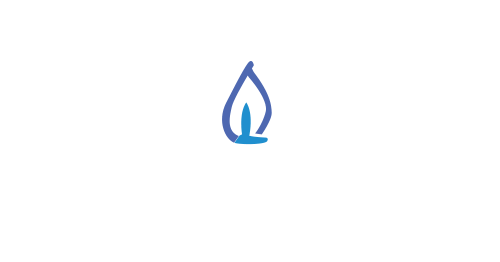 Flamme bleue à centre bleu clair.